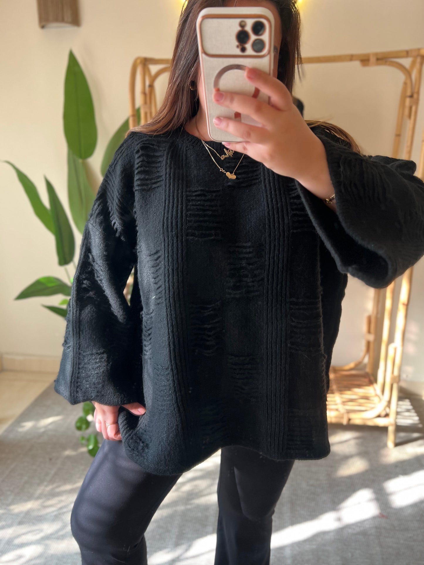 The Oversized Black Pullover