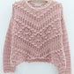 Crochet Pompom Baby Pink Pullover