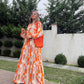 Orange Earthy Colors Dress