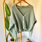 Mint Green Knitted Cardigan