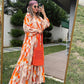 Orange Earthy Colors Dress
