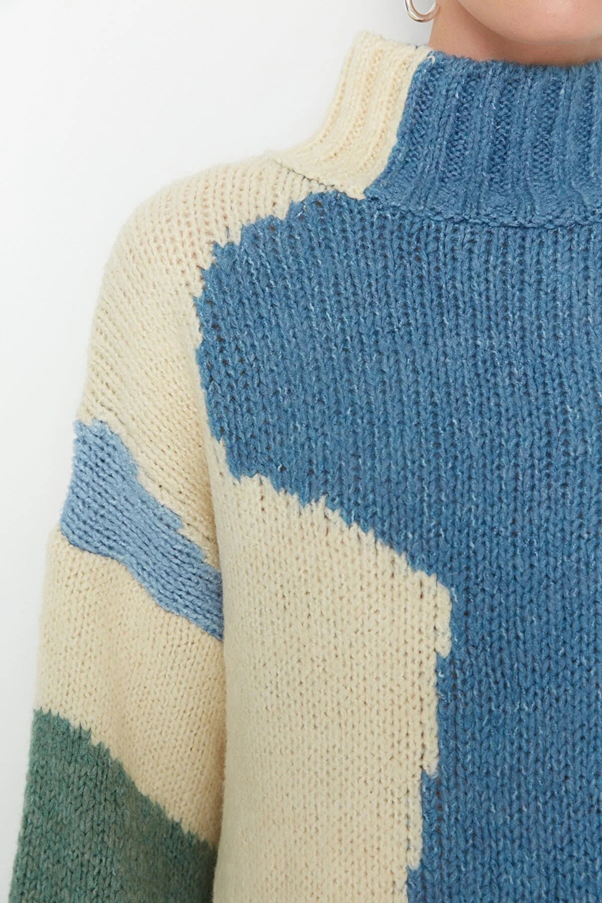Shades of blue vintage 90s Pullover