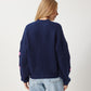 Navy X Pink Hearts Triko Cardigan