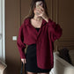 Oversized Burgundy Shirt