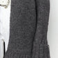 Dark Grey Knitted Cardigan