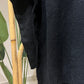 Black Turtleneck Long Pullover With Slits