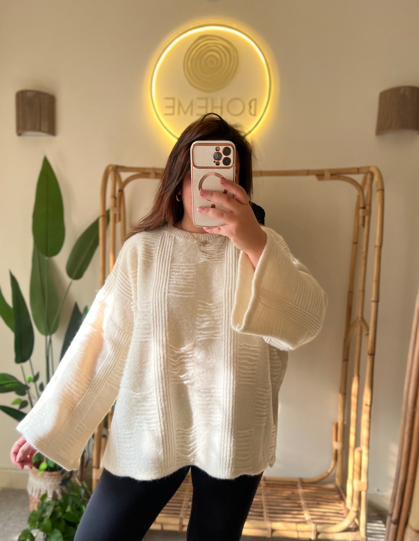 The Oversized Cream Pullover