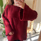 The Oversized Burgundy Pullover