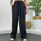 Black Elastic Waist Palazzo Pants