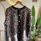 Brown Leopard Mohair Long Cardigan