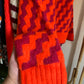 Orange X Purple Zigzag Pullover