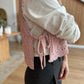Crochet Pink Vest With Ties