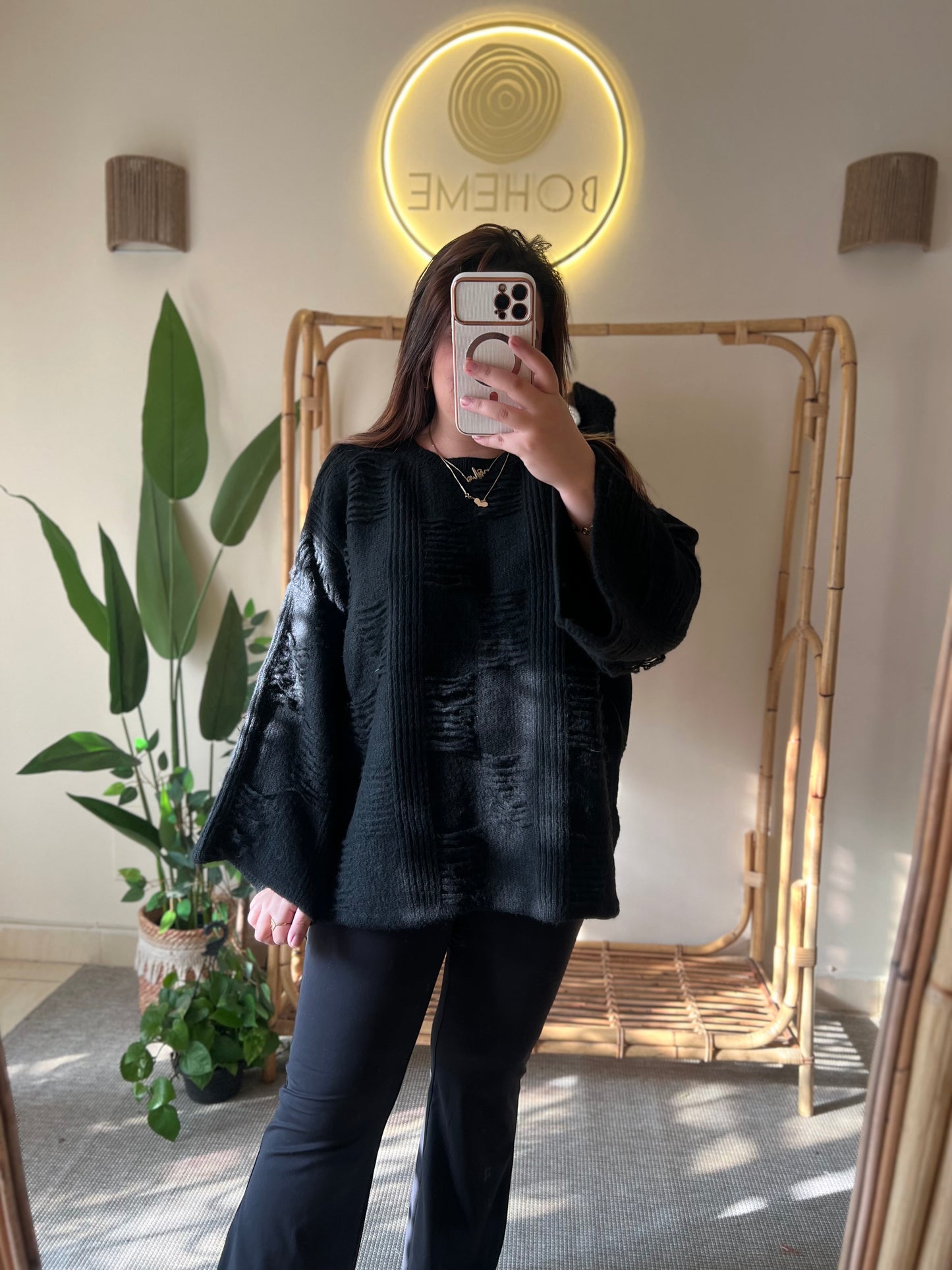 The Oversized Black Pullover