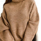 Camel Turtleneck Heavy Pullover