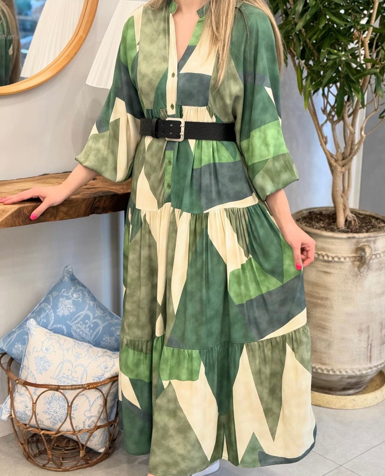 Shades of Green Wide Dress
