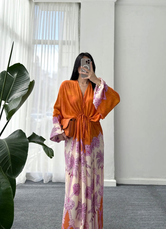 Pink X Orange Tokyo Belted Dress