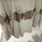 Premium Linen Embroidered Butterfly Beige Kimono