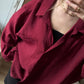 Oversized Burgundy Shirt