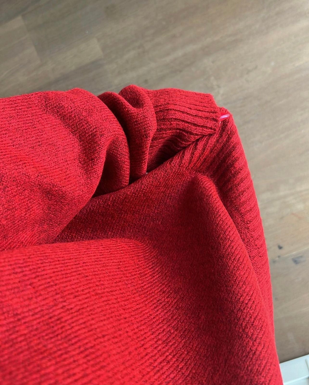 Red V Neck Pullover