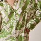 Satin Green Floral Shirt