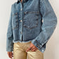 Cropped Double Pocket Blue Jeans Jacket