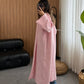 Baby Pink Heavy Wool Longline Cardigan