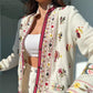 Cotton Embroidered Floral Cardigan